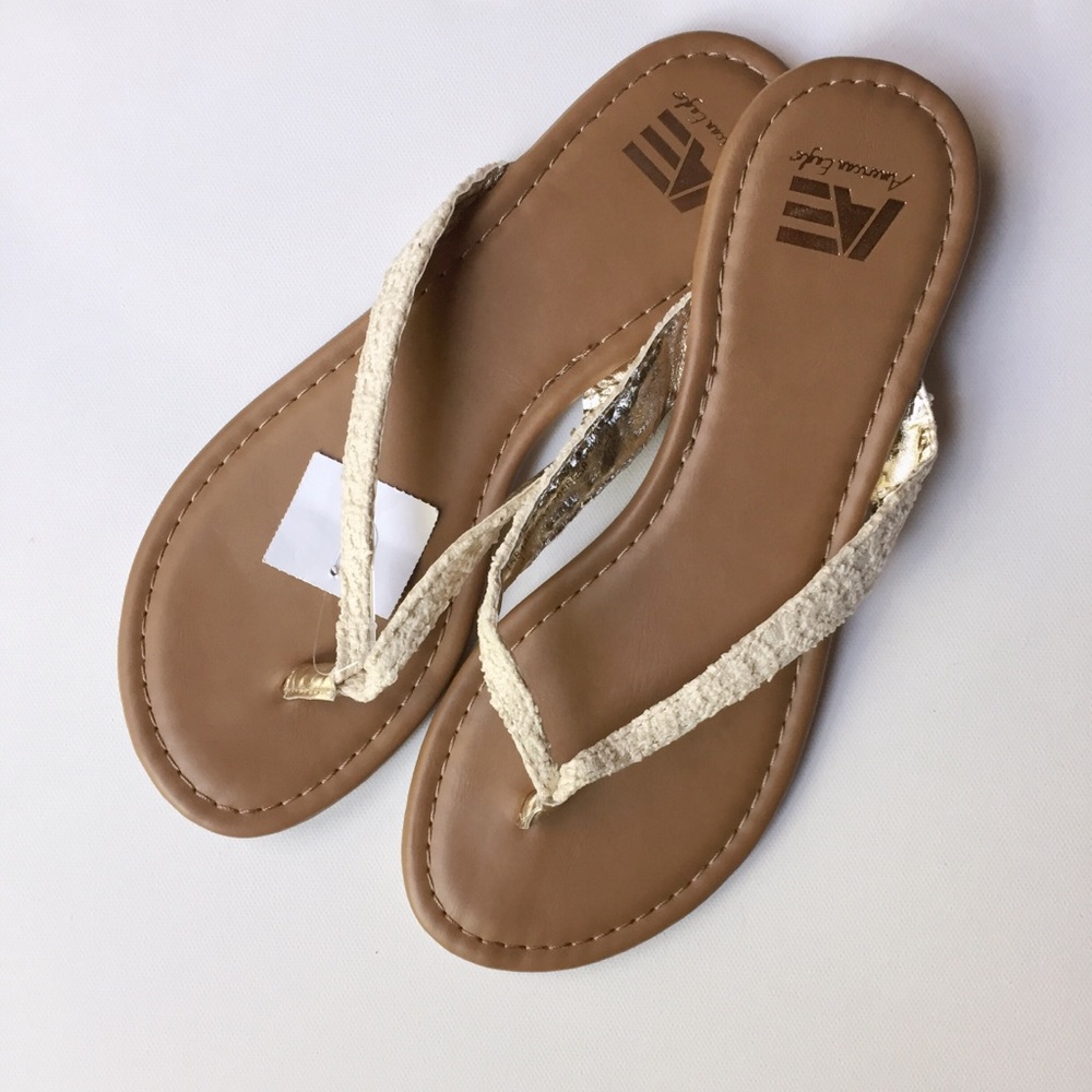 Crochet Look Flip Flops